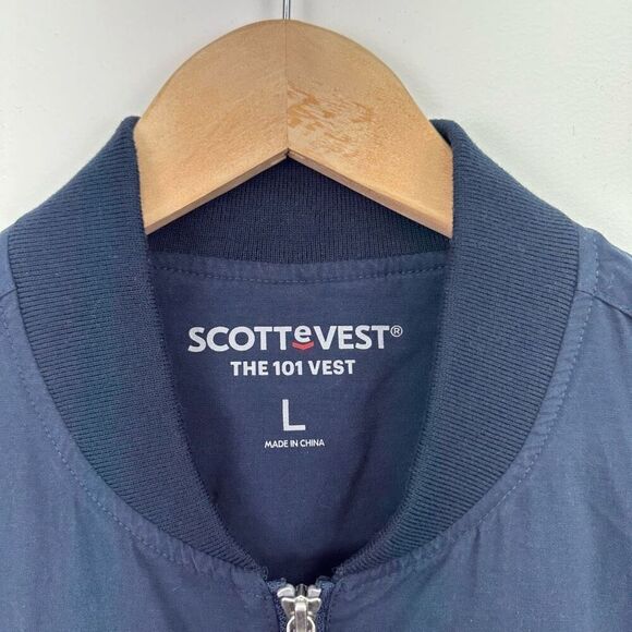 Scottevest Men’s Navy 101 Vest Lightweight  Layers Accessible Pockets - Picture 5 of 15